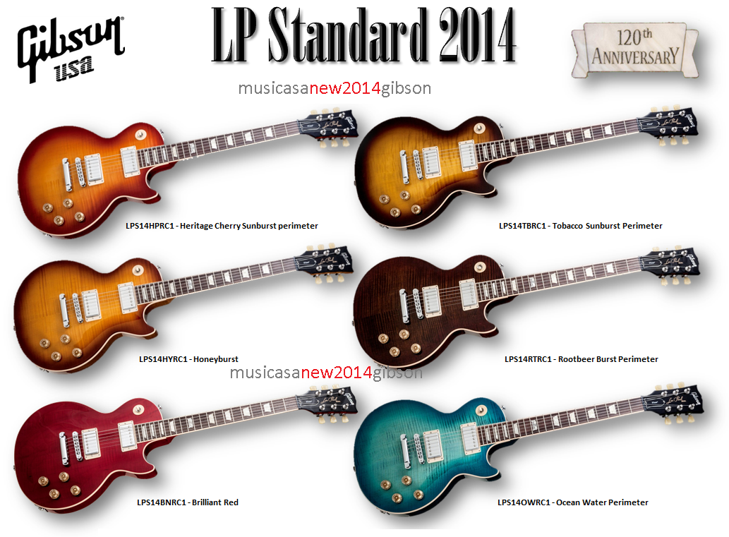musicasablog de instrumentos musicalesLlegan las guitarras Gibson Les Paul  Standard 2014
