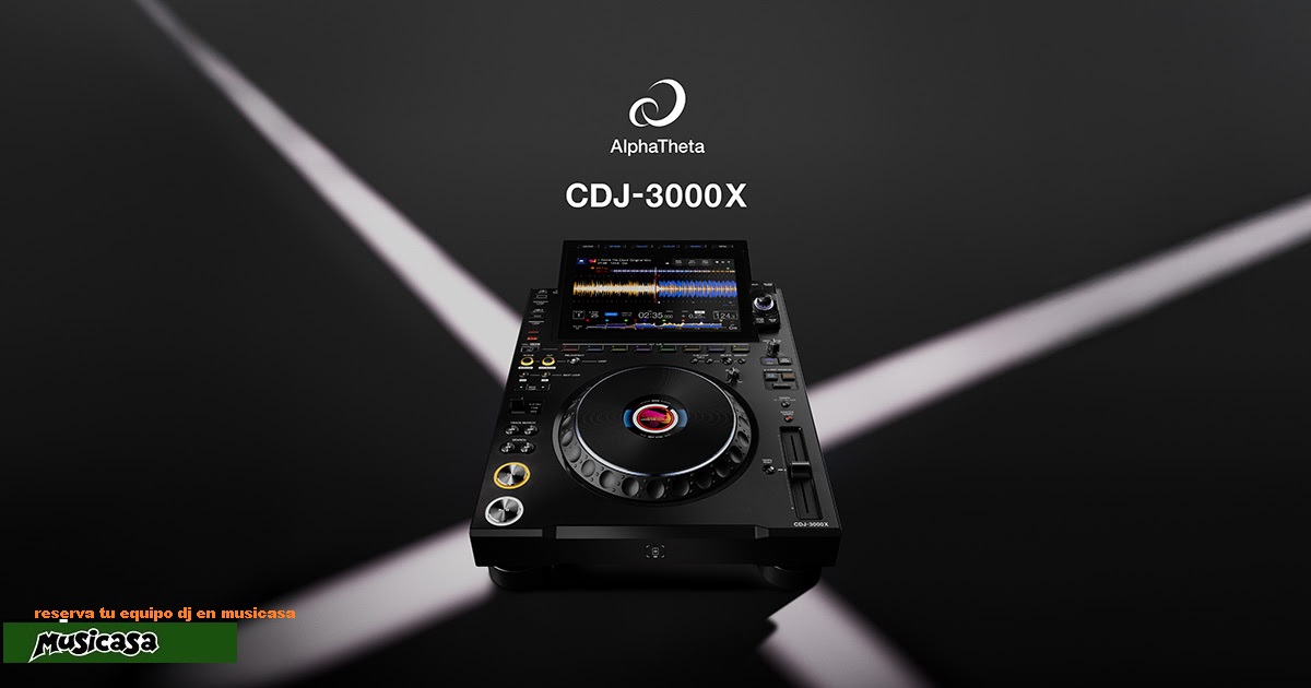 Presentamos el CDJ-3000X: el reproductor DJ profesional de última generación de AlphaTheta.