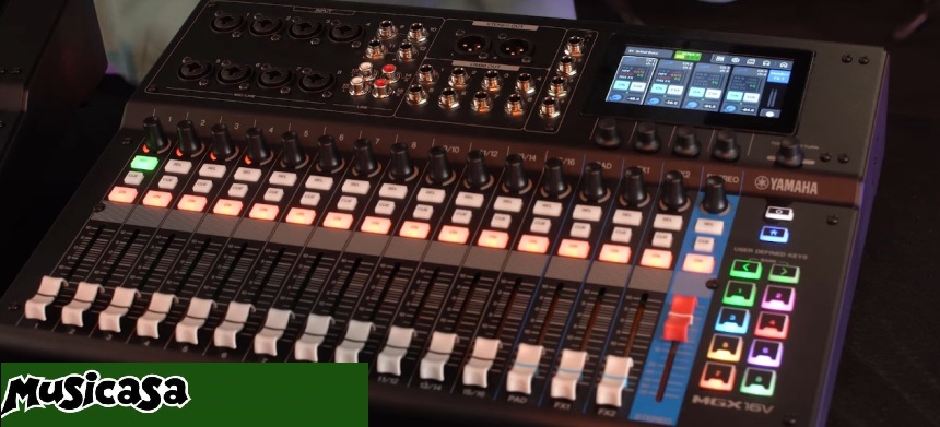 Test mesa digital compacta y pequeña. Yamaha MGX-12