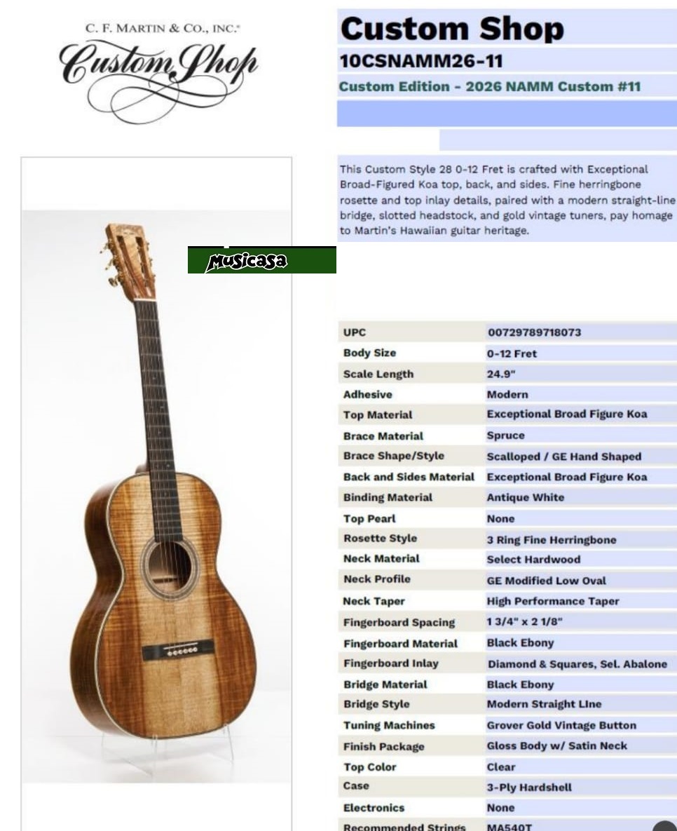 Guitarras exclusivas de la CF Martin Custom Shop disponibles ahora
