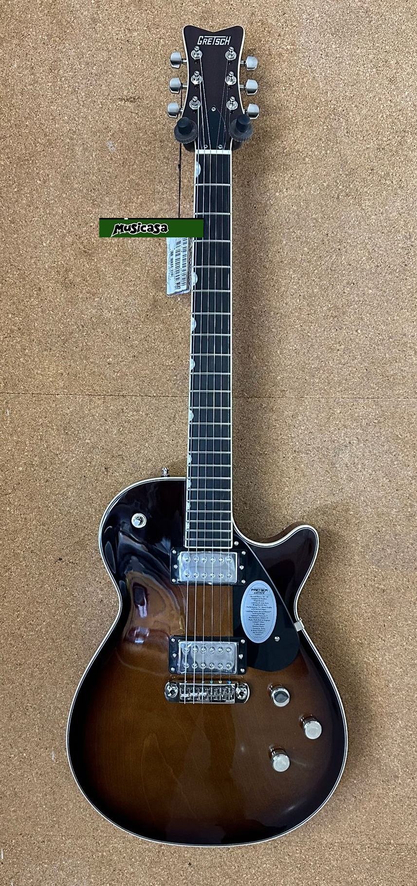 Test GRETSCH  PREMIER JET ELECTROMATIC ROBUSTO BURST