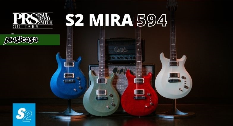 Nueva guitarra PRS GUITARS S2 Mira 594 Black Rainbow Holoflake