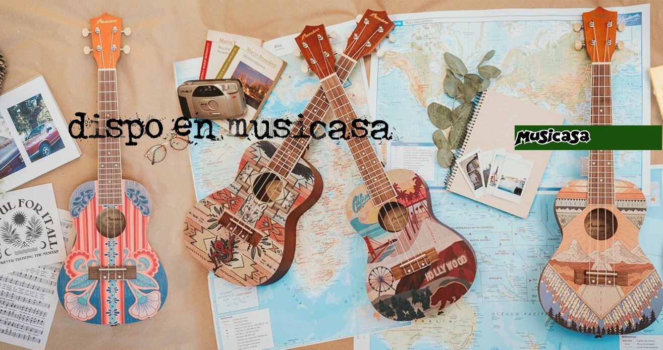 Guitarras y ukes Bamboo –  construidos con buenas maderas y diseños artísticos espectaculares